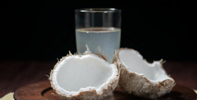 A água de coco