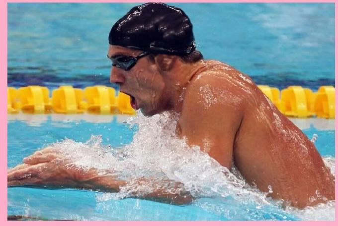 Comum em nadadores na piscina